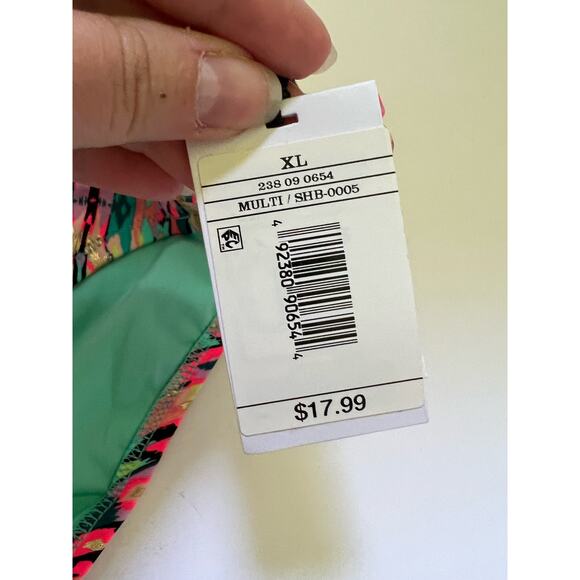 NWT Shade & Shore Women's Beach Cheeky Bikini Bottom Bright Multicolor XL - Picture 5 of 9